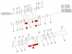BMC Boulons D'amortisseur Arrière Trailfox / Speedfox - 208505
