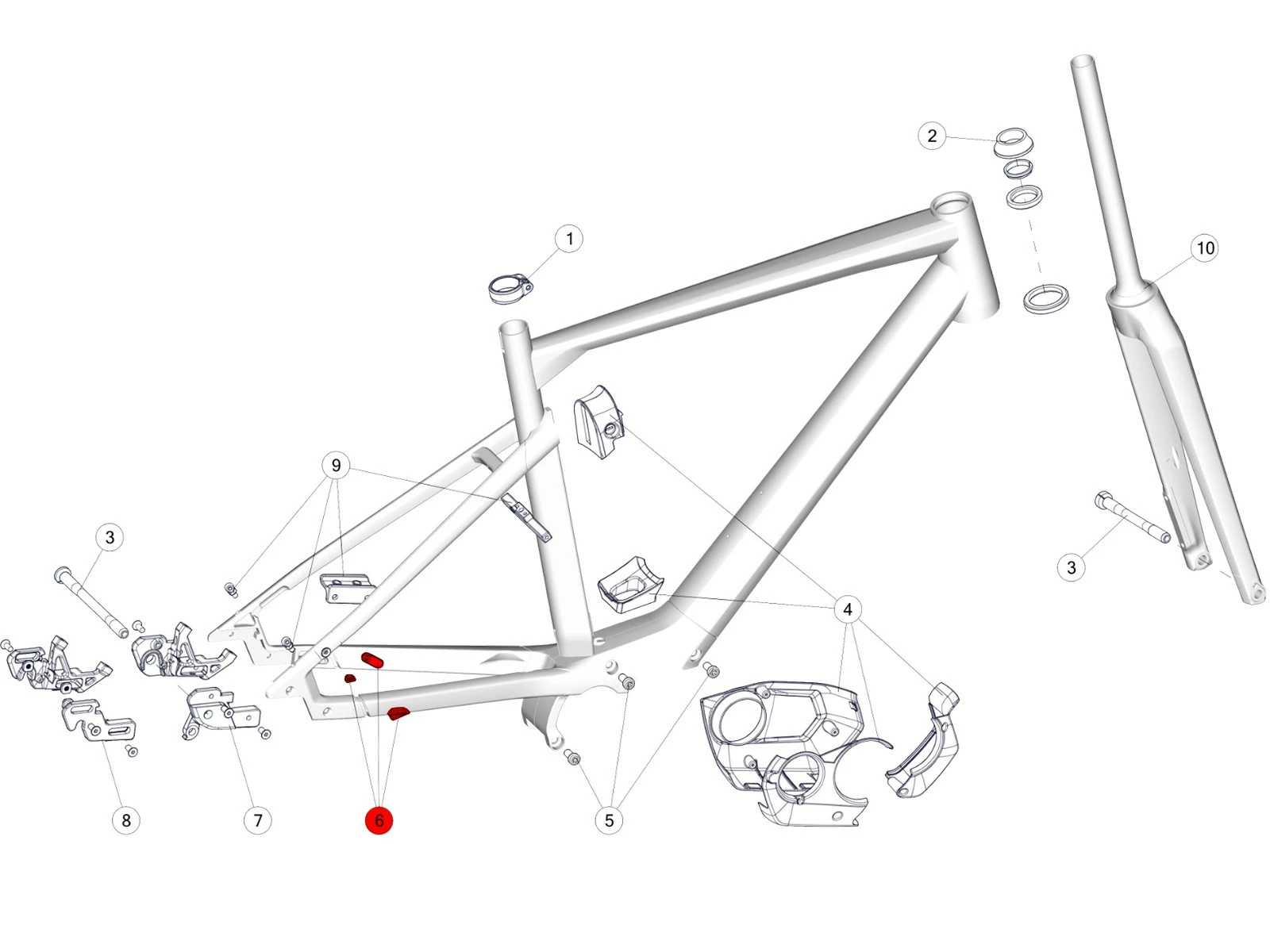 BMC Guide Câble 25 Pour 257 / Alpenchallenge AMP AL 302098 4 BMC Guide Câble 25 Pour 257 / Alpenchallenge AMP AL 302098 – Image 2