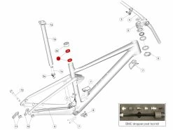 BMC Jeu De Bagues Pour Tige De Selle RAD & Autodrop - 302113 -Composants VTT Soldes Magasin bmc jeu de bagues pour tige de selle rad autodrop 302113 2