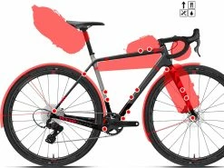 GIRS Kit Cadre Gravel RNR BSA Carbone Kaki/orange Neon 2023 -Composants VTT Soldes Magasin girs kit cadre gravel rnr bsa carbone kakiorange neon 2023 2