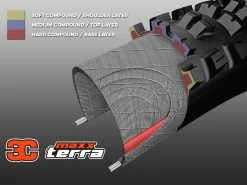 MAXXIS Assegai Pneu Souple 3C MaxxTerra EXO WT TR - 29 X 2,5 Pouces -Composants VTT Soldes Magasin maxxis assegai pneu souple 3c maxxterra exo wt tr 29 x 25 pouces 4