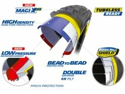 MICHELIN DH Mud Magi-X Pneu Rigide - 27,5 X 2,4 Pouces -Composants VTT Soldes Magasin michelin dh mud magi x pneu rigide 275 x 2 pouces 4