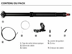 ONOFF Tige De Selle Télescopique 110mm ⌀27,2mm 40cm 5 ONOFF Tige De Selle Télescopique 110mm ⌀27,2mm 40cm -Composants VTT Soldes Magasin onoff tige de selle telescopique 110mm 272mm 400cm 1