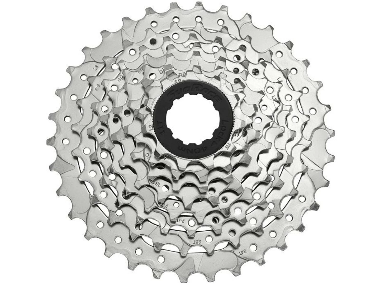 SUNRACE Cassette Shimano/Sram M66 8v 11-34 Argent 3 SUNRACE Cassette Shimano/Sram M66 8v 11-34 Argent