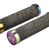 SUPACAZ Diamond Kush Grips Black Oil Slick DH Star Ringz